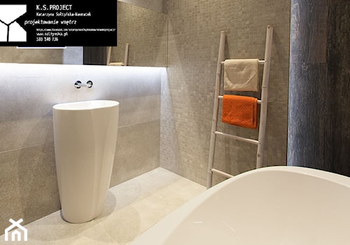 Betonowa łazienka 2 - Łazienka, styl minimalistyczny - zdjęcie od K.S.Project Katarzyna Sołtyńska-Nawratek