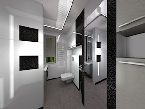 Łazienka Black and White - Łazienka, styl nowoczesny - zdjęcie od wyszomirska design