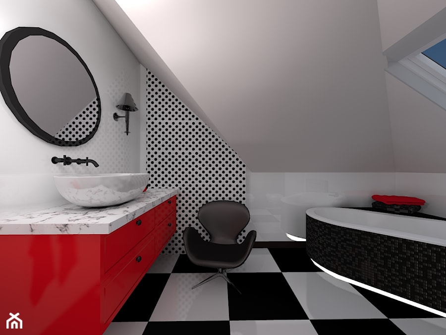 Łazienka w Kropki - Łazienka, styl nowoczesny - zdjęcie od wyszomirska design