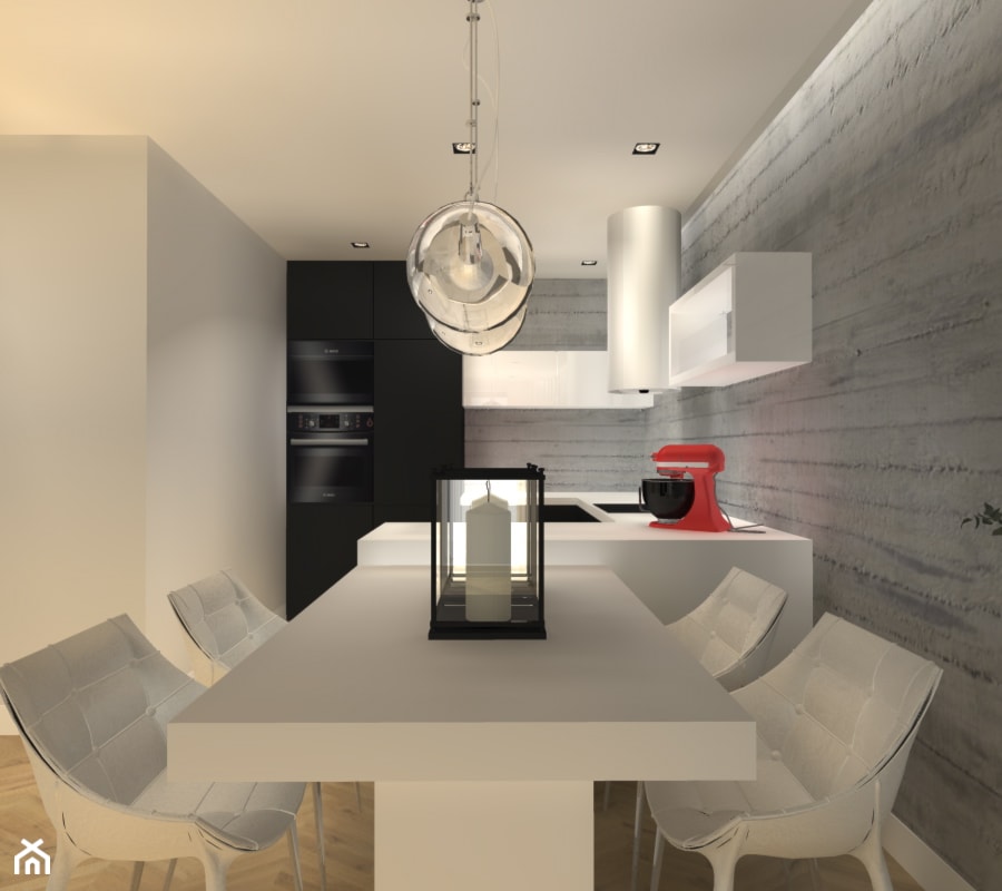 Apartament w Sosnowcu - Kuchnia, styl nowoczesny - zdjęcie od Ekskluzywne Wnętrze