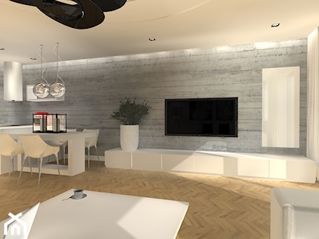 Aranżacje wnętrz - Salon: Apartament w Sosnowcu - Salon, styl nowoczesny - Ekskluzywne Wnętrze. Przeglądaj, dodawaj i zapisuj najlepsze zdjęcia, pomysły i inspiracje designerskie. W bazie mamy już prawie milion fotografii!