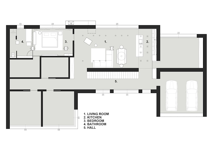 Wnętrze - loft (Warszawa), 2011. - Nowoczesne domy, styl nowoczesny - zdjęcie od STUDIO.O. organic design