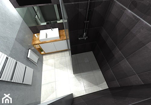 Koncepcyjny projekt łazienki - Łazienka, styl minimalistyczny - zdjęcie od Interius