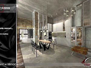 W klimacie starej fabryki - Apartament w stylu LOFT - Kuchnia, styl industrialny - zdjęcie od Pasja Wnętrz