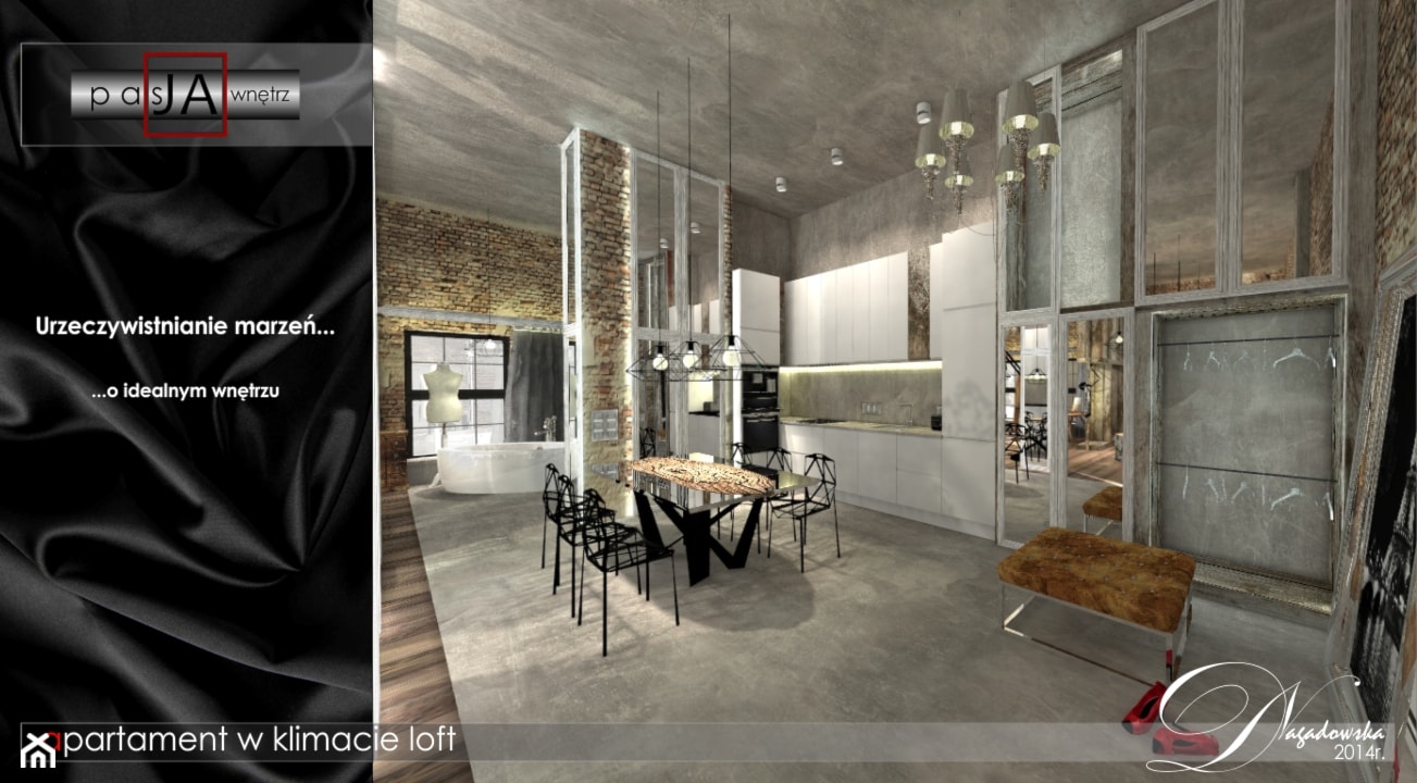 W klimacie starej fabryki - Apartament w stylu LOFT - Kuchnia, styl industrialny - zdjęcie od Pasja Wnętrz - Homebook