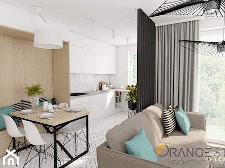 Aranżacje wnętrz - Kuchnia: Apartament Morelove, 60m2, Kraków - Kuchnia, styl nowoczesny - ORANGE STUDIO. Przeglądaj, dodawaj i zapisuj najlepsze zdjęcia, pomysły i inspiracje designerskie. W bazie mamy już prawie milion fotografii!