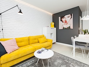 Apartament na Murarskiej, Kraków - Salon, styl skandynawski - zdjęcie od ORANGE STUDIO