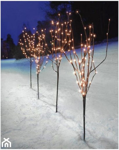 HAMAR Dekoracja Drzewko 120cm 100L LED Brązowy - zdjęcie od Tomix.pl Lampy i oświetlenia do domu, biura, ogrodu, przemysłowe i oświetlenie zewnętrzne - Homebook