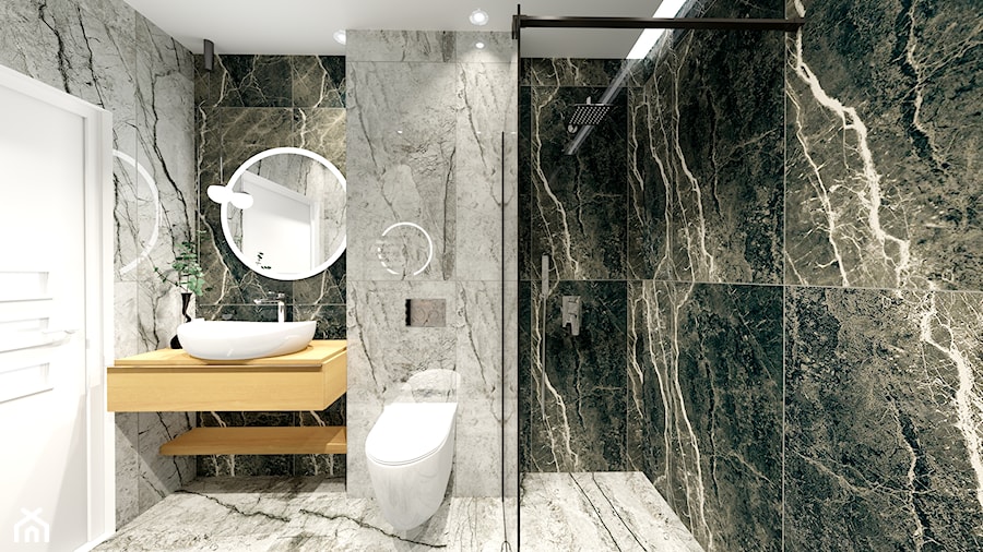 2 łazienki - Łazienka, styl nowoczesny - zdjęcie od ALI DECOR ALINA KOWALSKA PROJEKTOWANIE I ARANŻACJA WNĘTRZ