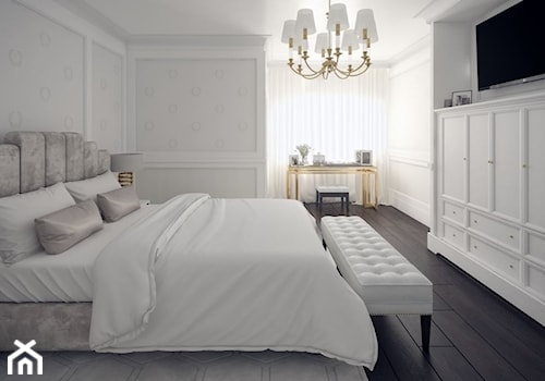 Sypialnia w stylu nowojorskim - zdjęcie od Malwina Wilczek Projektowanie Wnętrz