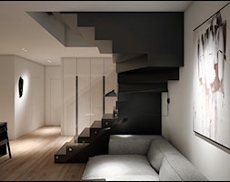 Mieszkanie dwupoziomowe we Wrocławiu - Schody, styl minimalistyczny - zdjęcie od CUDO STUDIO - Homebook