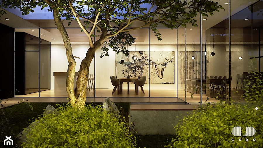 Projekt wnętrz domu - Ogród, styl minimalistyczny - zdjęcie od CUDO STUDIO