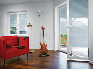 Żaluzje plisowane - Salon, styl minimalistyczny - zdjęcie od ANWIS Sp. z o.o.