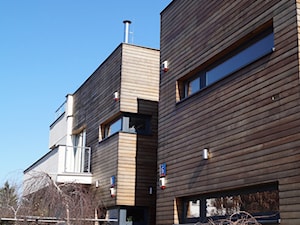 WŁOCHY - Średnie jednopiętrowe nowoczesne domy jednorodzinne murowane, styl nowoczesny - zdjęcie od Nowak i Nowak Architekci