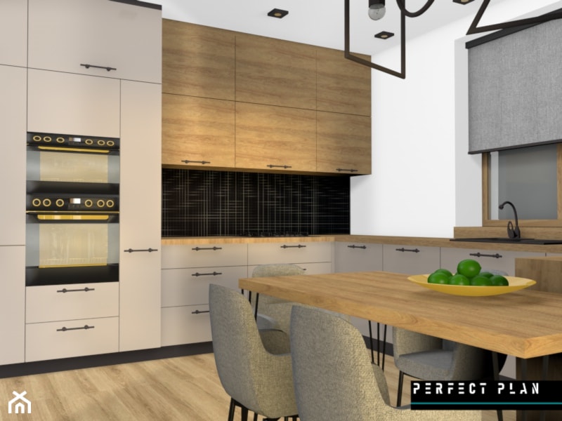 Dom na przedmieściach - Kuchnia, styl nowoczesny - zdjęcie od PerfectPLAN