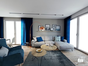 Projekt domu 56,9 m2 / Gnojnik - Salon, styl nowoczesny - zdjęcie od BIG IDEA studio projektowe