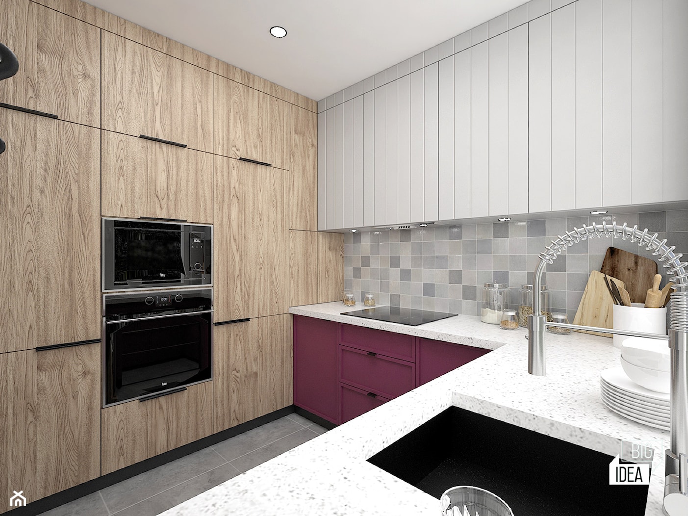 Projekt mieszkania / Bochnia / Kuchnia - zdjęcie od BIG IDEA studio projektowe - Homebook