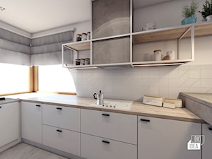 Projekt parteru domu 48m2 / Bochnia / Kuchnia - zdjęcie od BIG IDEA studio projektowe
