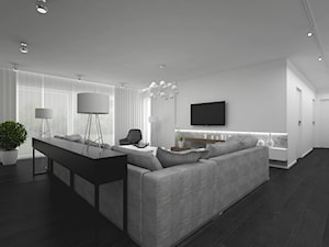 Projekt domu 120 m2 / Bochnia - Salon, styl nowoczesny - zdjęcie od BIG IDEA studio projektowe