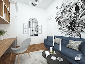 Projekt mieszkania w kamienicy 90 m2 / Kraków - Biuro, styl nowoczesny - zdjęcie od BIG IDEA studio projektowe