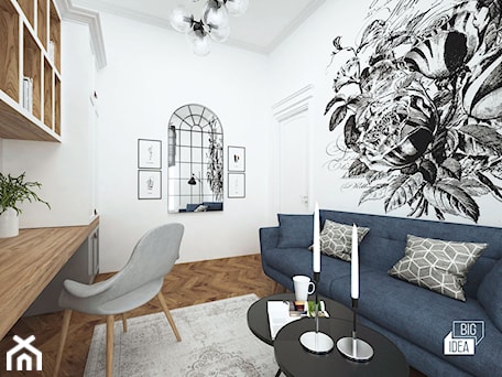 Aranżacje wnętrz - Biuro: Projekt mieszkania w kamienicy 90 m2 / Kraków - Biuro, styl nowoczesny - BIG IDEA studio projektowe. Przeglądaj, dodawaj i zapisuj najlepsze zdjęcia, pomysły i inspiracje designerskie. W bazie mamy już prawie milion fotografii!