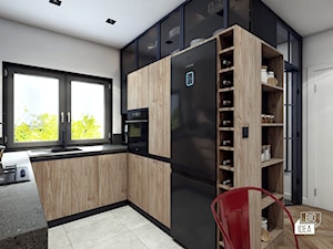 Projekt wnętrza domu bliźniaka 72m2 / Węgrzce Wielkie / Kuchnia - zdjęcie od BIG IDEA studio projektowe