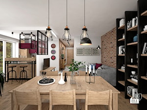 Projekt mieszkania 70,42 m2 / Warszawa - Salon, styl nowoczesny - zdjęcie od BIG IDEA studio projektowe