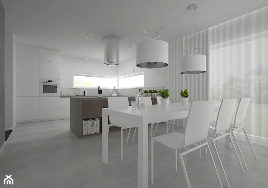 Projekt domu 120 m2 / Bochnia - Jadalnia, styl nowoczesny - zdjęcie od BIG IDEA studio projektowe