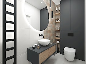 Projekt wnętrza domu 240 m2 cz.I / Bochnia - Łazienka, styl nowoczesny - zdjęcie od BIG IDEA studio projektowe