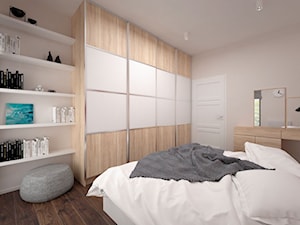 Projekt mieszkania 60 m2 / Kraków - Średnia sypialnia, styl minimalistyczny - zdjęcie od BIG IDEA studio projektowe