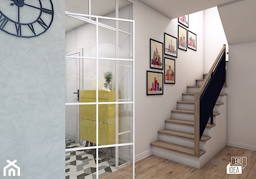 Projekt domu 107,52 m2 / Wieliczka - Schody, styl nowoczesny - zdjęcie od BIG IDEA studio projektowe