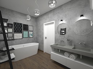 Projekt domu 120 m2 / Bochnia - Łazienka, styl nowoczesny - zdjęcie od BIG IDEA studio projektowe
