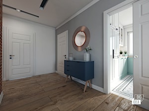 Projekt domu 56,9 m2 / Gnojnik - Salon, styl nowoczesny - zdjęcie od BIG IDEA studio projektowe