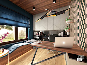 Projekt willi 300 m2 cz. III / Bochnia - Biuro, styl nowoczesny - zdjęcie od BIG IDEA studio projektowe