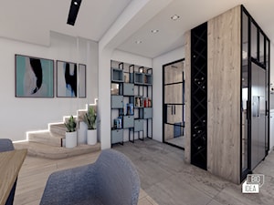 Projekt parteru domu 48m2 / Bochnia / Salon - zdjęcie od BIG IDEA studio projektowe
