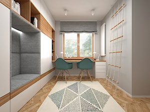 Projekt mieszkania 30 m2 / Kraków - Mały szary pokój dziecka dla nastolatka dla chłopca dla dziewczynki, styl nowoczesny - zdjęcie od BIG IDEA studio projektowe