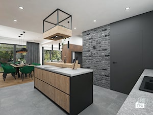 Projekt wnętrza domu 240 m2 cz.I / Bochnia - Kuchnia, styl nowoczesny - zdjęcie od BIG IDEA studio projektowe