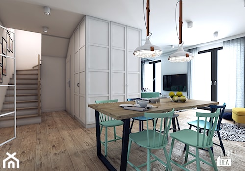 Projekt domu 107,52 m2 / Wieliczka - Jadalnia, styl nowoczesny - zdjęcie od BIG IDEA studio projektowe