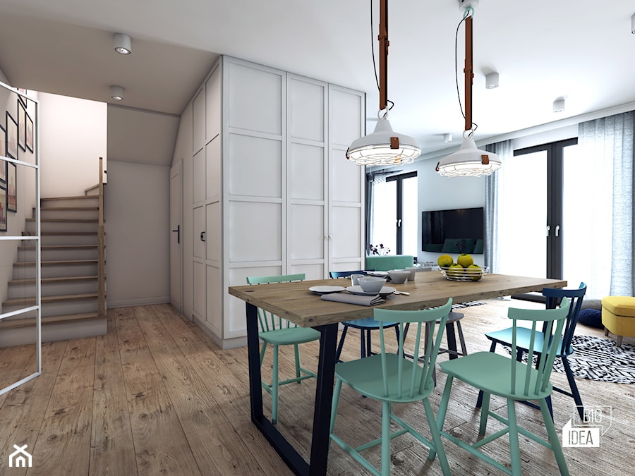 Projekt domu 107,52 m2 / Wieliczka - Jadalnia, styl nowoczesny - zdjęcie od BIG IDEA studio projektowe