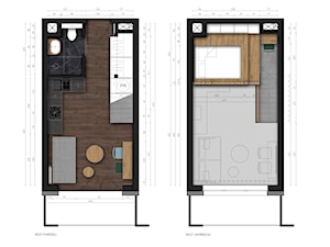 MINI mieszkanie - plan - zdjęcie od BIG IDEA studio projektowe