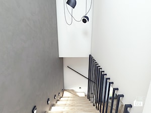 Projekt wnętrza domu bliźniaka 72m2 / Węgrzce Wielkie / Schody - zdjęcie od BIG IDEA studio projektowe