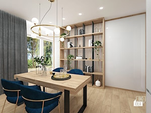 Salon z aneksem kuchennym 30 m2 / Niepołomice - Jadalnia, styl nowoczesny - zdjęcie od BIG IDEA studio projektowe