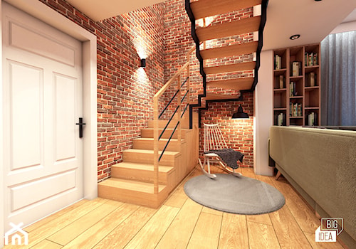 Projekt domu 45 m2 / Bochnia - Schody, styl nowoczesny - zdjęcie od BIG IDEA studio projektowe