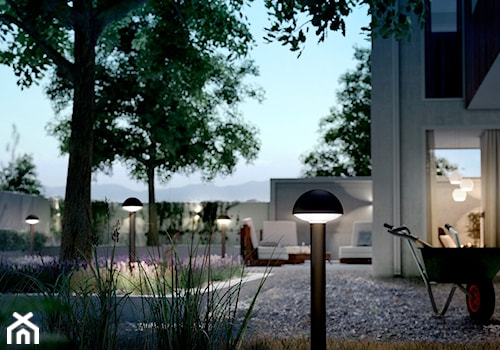 Lampy zewnętrzne - Duży ogród za domem, styl nowoczesny - zdjęcie od Philips Lighting
