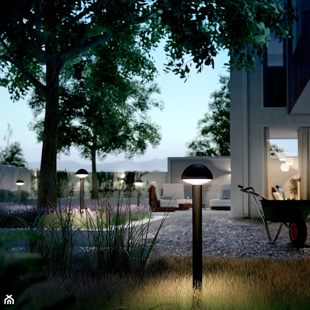 Lampy zewnętrzne - Duży ogród za domem, styl nowoczesny - zdjęcie od Philips Lighting - Homebook