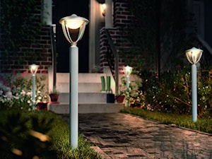 Lampy zewnętrzne - Średni z kamienną nawierzchnią ogród przed domem, styl vintage - zdjęcie od Philips Lighting