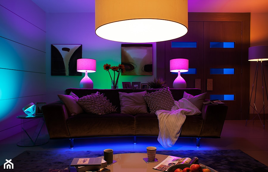 Philips HUE - Salon, styl nowoczesny - zdjęcie od Philips Lighting