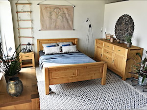 Sara - Średnia biała sypialnia, styl rustykalny - zdjęcie od SEART.PL