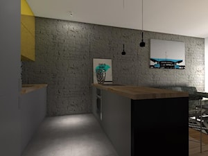 Mieszkanie 43m2 projket - Kuchnia, styl nowoczesny - zdjęcie od chic2chic