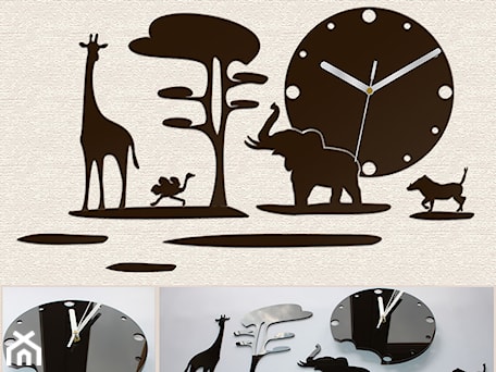 Aranżacje wnętrz - Pokój dziecka: Zegar ścienny SAFARI - Modern-Clock. Przeglądaj, dodawaj i zapisuj najlepsze zdjęcia, pomysły i inspiracje designerskie. W bazie mamy już prawie milion fotografii!